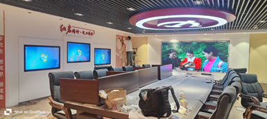 重庆国家电网LED显示屏+触摸一体机完工