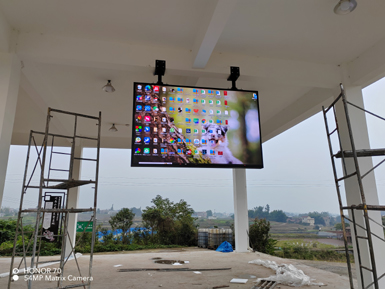 宜宾小间距LED显示屏箱体结构完成